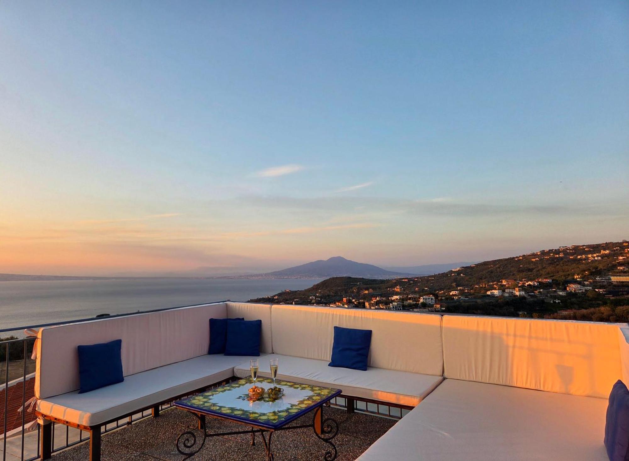 Sun & Relax, Relaxing Location With Seaview Villa Маса Лубрензе Екстериор снимка
