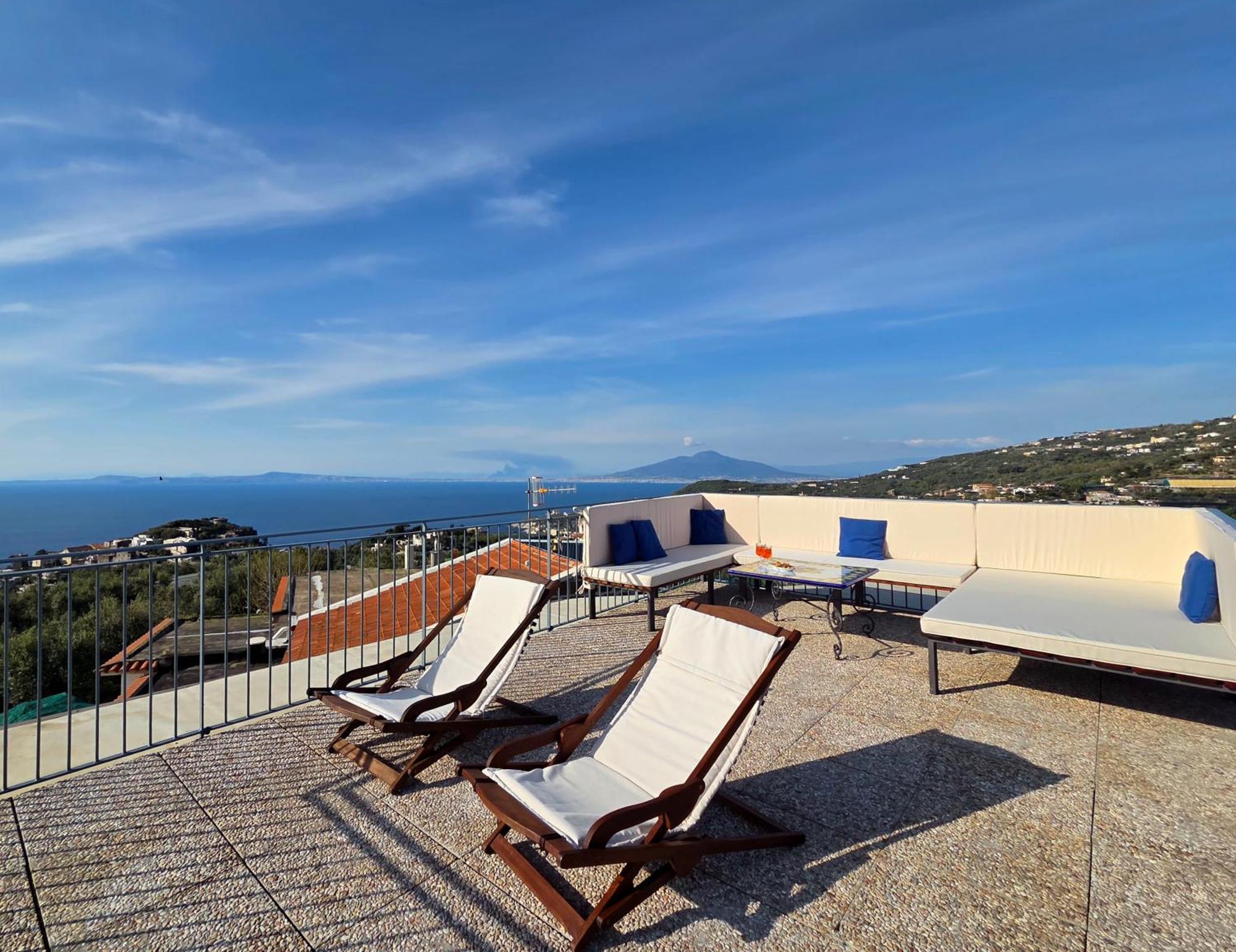 Sun & Relax, Relaxing Location With Seaview Villa Маса Лубрензе Екстериор снимка