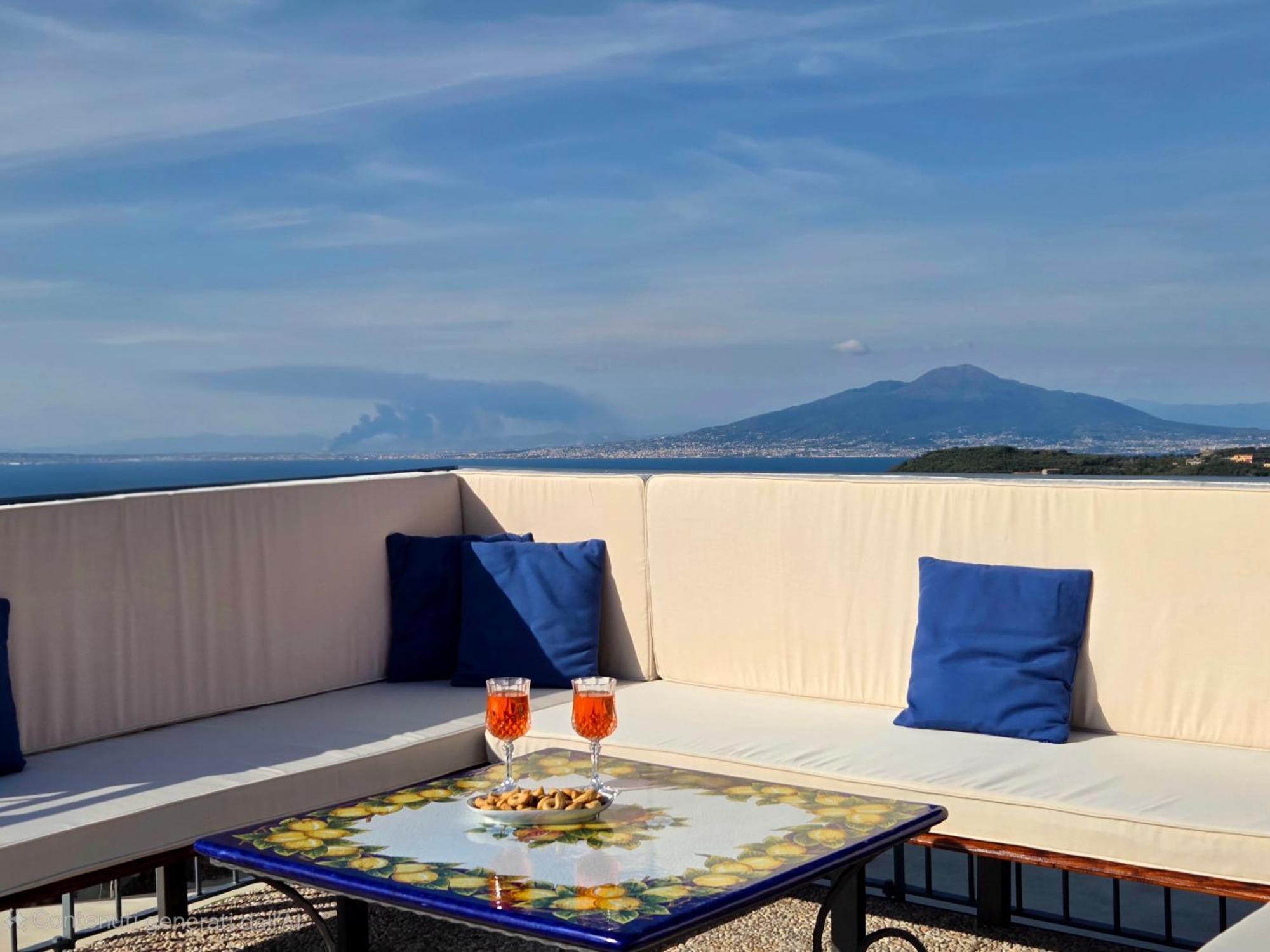 Sun & Relax, Relaxing Location With Seaview Villa Маса Лубрензе Екстериор снимка